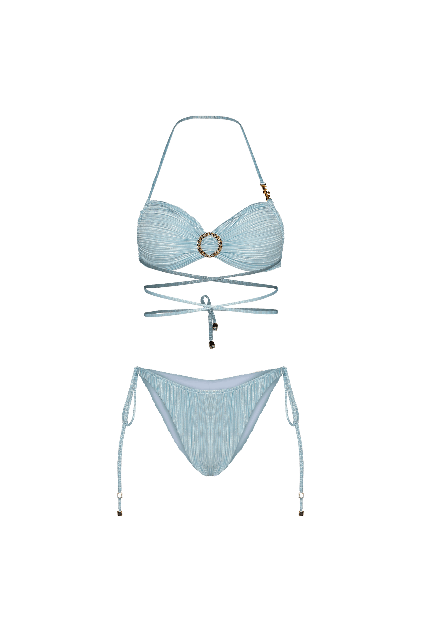DIANA - PLEATED SIDE TIE BIKINI BOTTOM - Leela And Ella